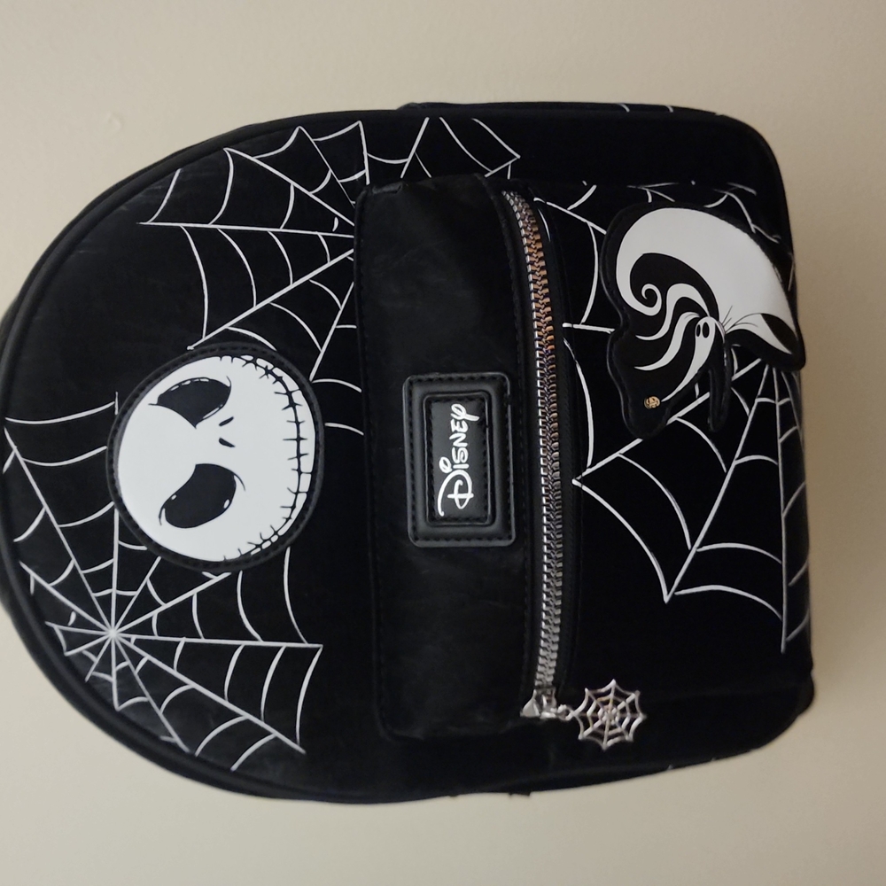 Disney Black and White Spider Web Backpack